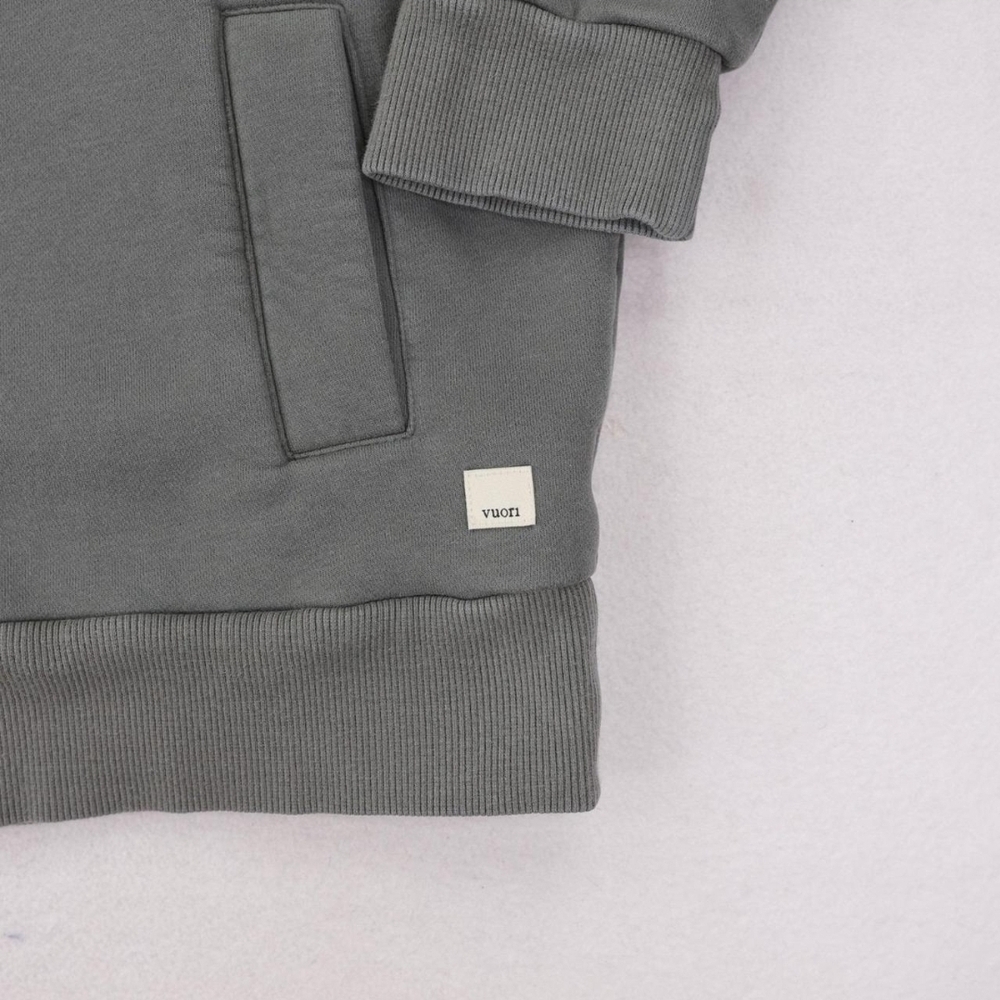 Vuori Gray Oversize Hoodie Sweatshirt - Picture 3 of 7